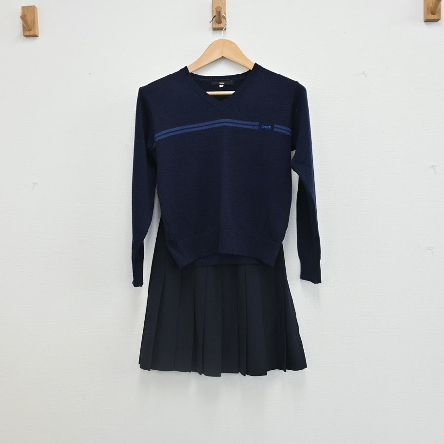 【中古】東京都 宝仙学園高等学校 女子制服 3点（ニット・ニット・スカート）sf002537