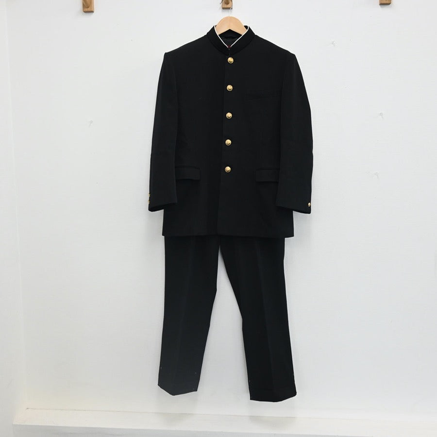 【中古】大阪府 池田市立渋谷中学校 男子制服 3点（学ラン・ズボン）sf002538