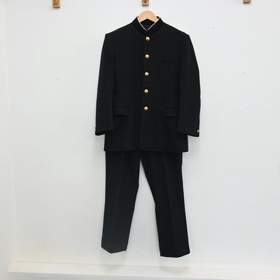 【中古】大阪府 池田市立渋谷中学校 男子制服 3点（学ラン・ズボン）sf002538