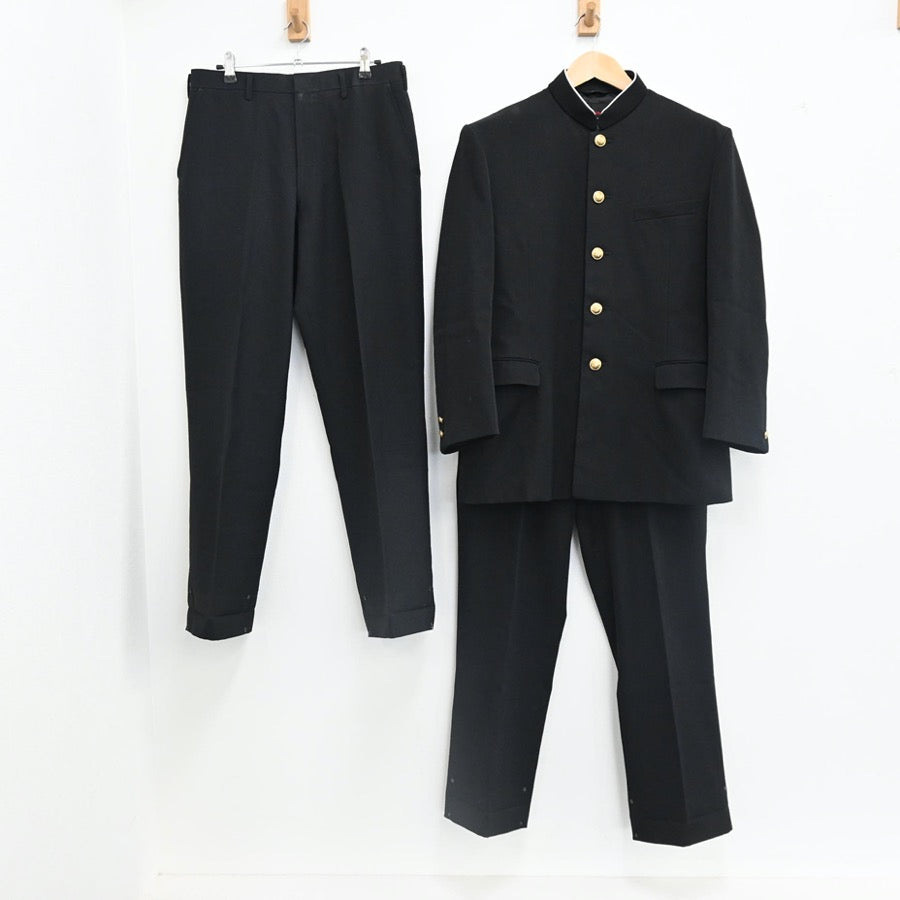 【中古】大阪府 池田市立渋谷中学校 男子制服 3点（学ラン・ズボン）sf002538