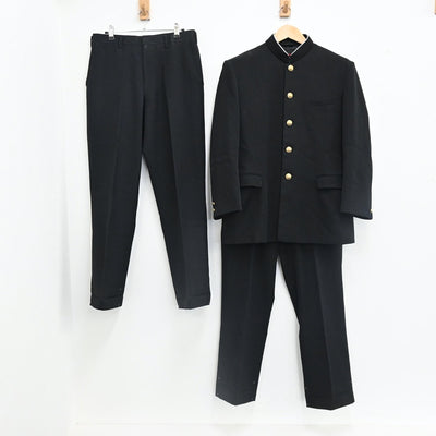 【中古】大阪府 池田市立渋谷中学校 男子制服 3点（学ラン・ズボン）sf002538