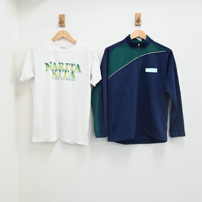 【中古】千葉県 成田北高校 女子制服 2点（体操服 上・ジャージ 上）sf002544