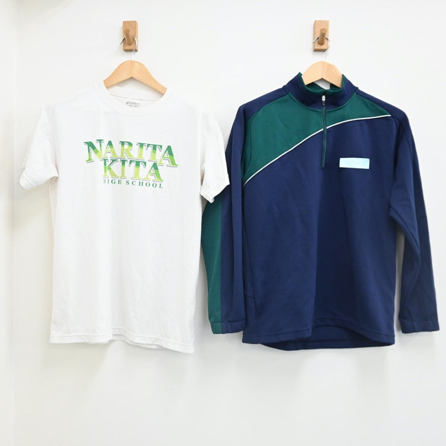 【中古】千葉県 成田北高校 女子制服 2点（体操服 上・ジャージ 上）sf002544