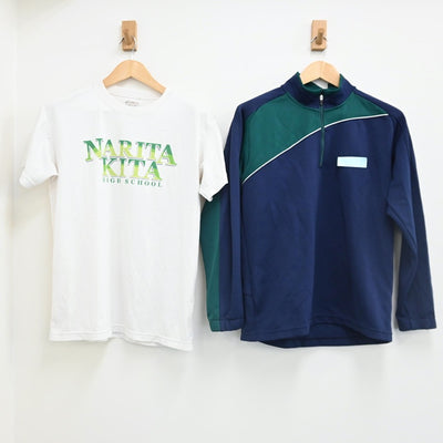 【中古】千葉県 成田北高校 女子制服 2点（体操服 上・ジャージ 上）sf002544