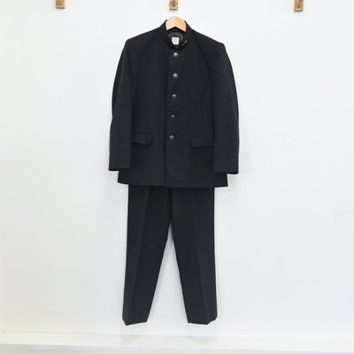 【中古】東京都 自由ヶ丘学園高等学校 男子制服 4点（学ラン・ニット・ズボン）sf002573