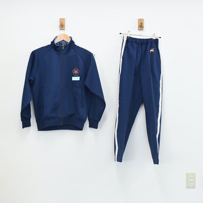 【中古】山口県 右田中学校 女子制服 2点（ジャージ 上・ジャージ 下）sf002575