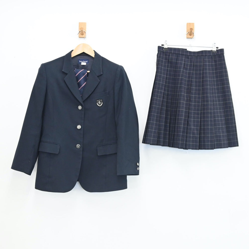 【中古】千葉県 四街道北高等学校 女子制服 4点（ブレザー・スカート）sf002588