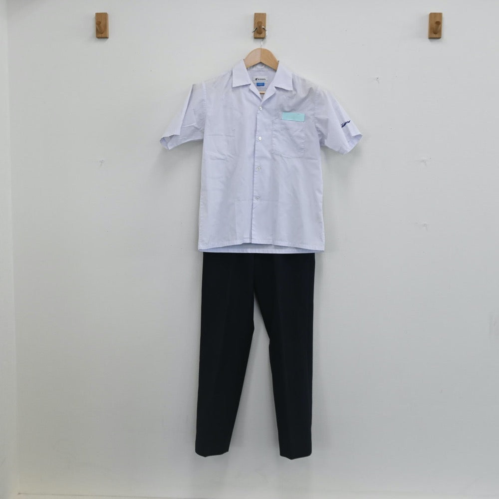 【中古】福岡県 高生中学校 男子制服 2点（シャツ・ズボン）sf002599