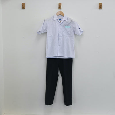 【中古】福岡県 高生中学校 男子制服 2点（シャツ・ズボン）sf002599