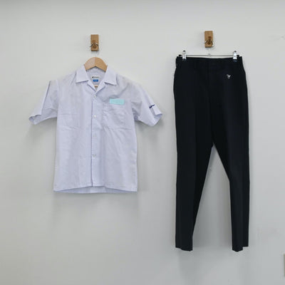 【中古】福岡県 高生中学校 男子制服 2点（シャツ・ズボン）sf002599