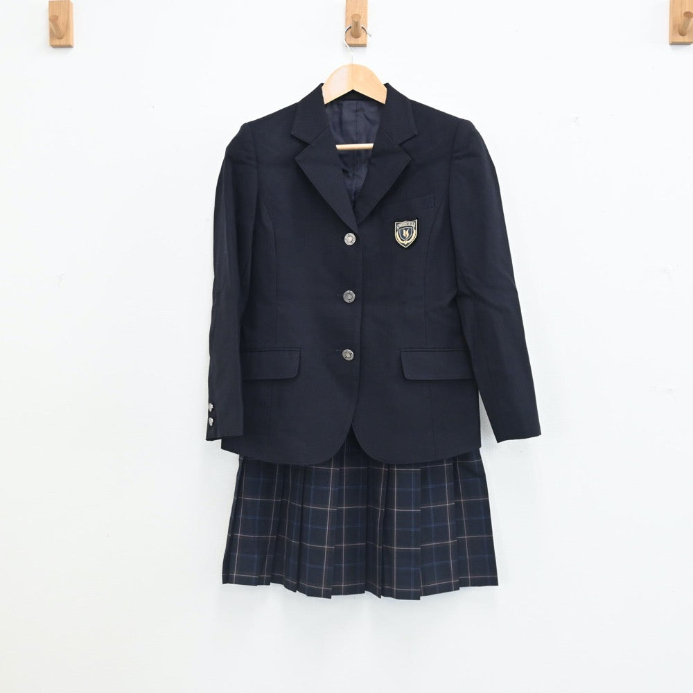 【中古】神奈川県 横浜清風高等学校 女子制服 2点（ブレザー・スカート）sf002604