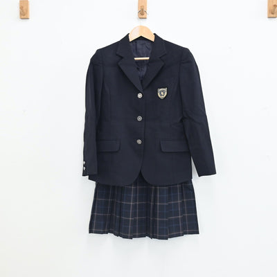 【中古】神奈川県 横浜清風高等学校 女子制服 2点（ブレザー・スカート）sf002604