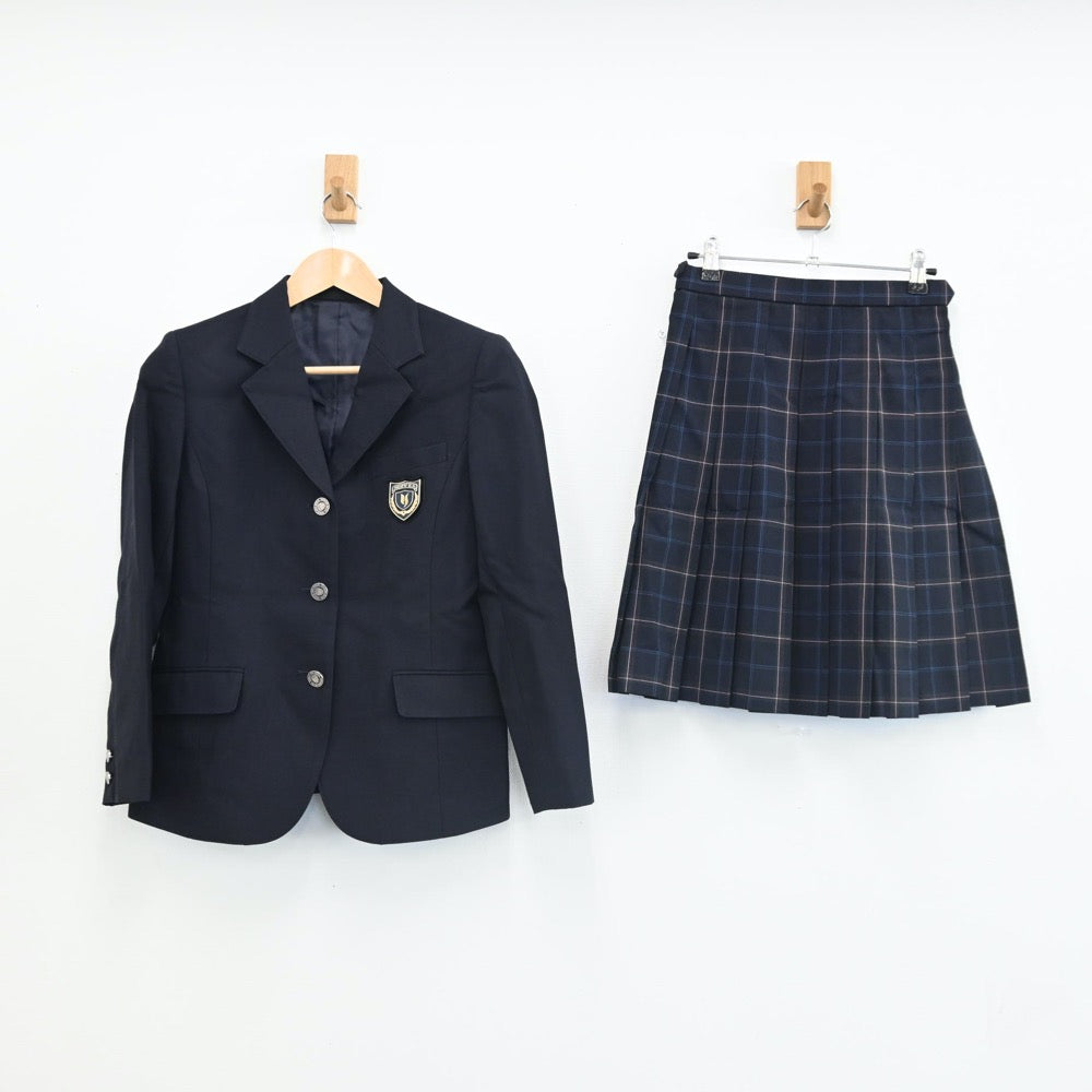 【中古】神奈川県 横浜清風高等学校 女子制服 2点（ブレザー・スカート）sf002604