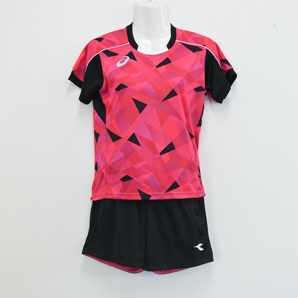 【中古】山梨県 城南中学校　卓球部ユニフォーム 女子制服 3点（ 部活ユニフォーム 上下・部活ユニフォーム 下）sf002661