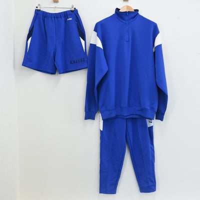 【中古】三重県 私立海星高等学校 男子制服 3点（ジャージ 上・ジャージ 下・体操服 下）sf002668