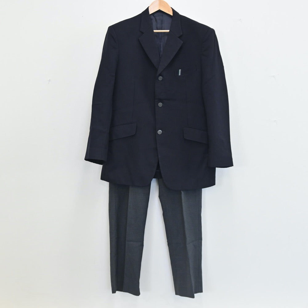 【中古】三重県 私立鈴鹿高校 男子制服 2点（ブレザー・ズボン）sf002673
