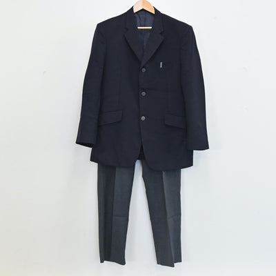 【中古】三重県 私立鈴鹿高校 男子制服 2点（ブレザー・ズボン）sf002673