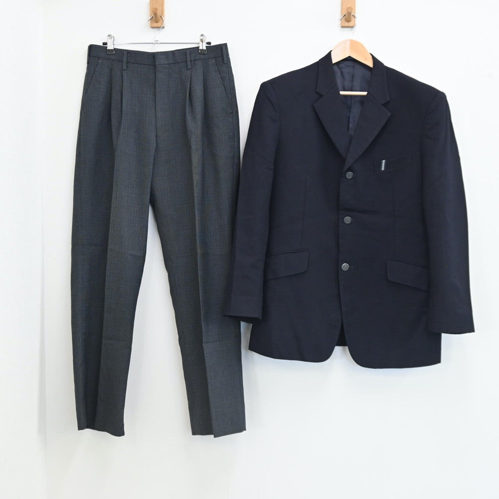 【中古】三重県 私立鈴鹿高校 男子制服 2点（ブレザー・ズボン）sf002673