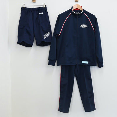 【中古】西宮市立甲陵中学校 女子制服 4点（ジャージ 上・ジャージ 下・体操服 下）sf002692