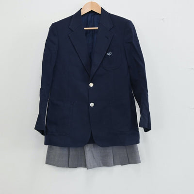 【中古】愛媛県 京都市立北野中学校 女子制服 3点（ブレザー・シャツ・スカート）sf002706