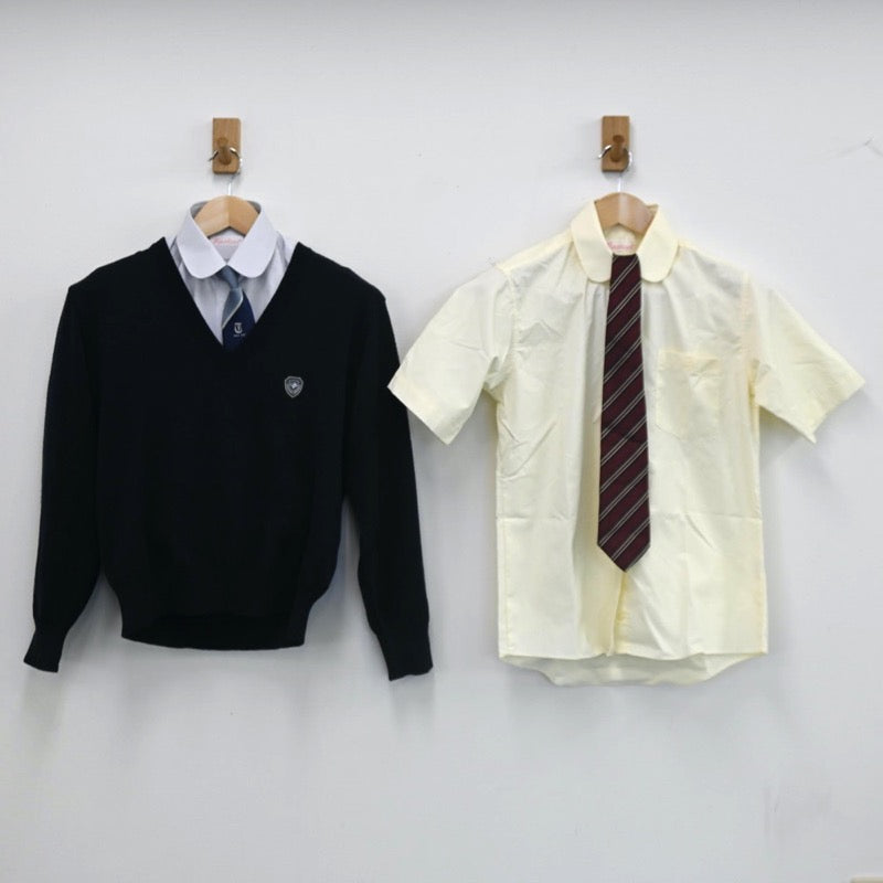 【中古】大阪府 槻の木高等学校 女子制服 7点（ブレザー・ニット・シャツ・スカート）sf002716