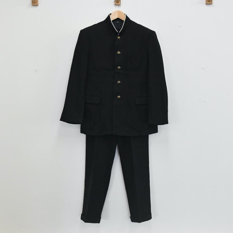 【中古】埼玉県 さいたま市立木崎中学校 男子制服 2点（学ラン・ズボン）sf002727