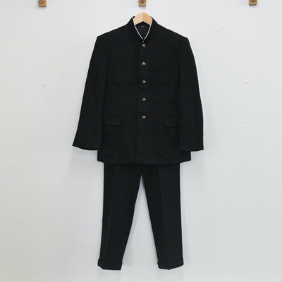 【中古】埼玉県 さいたま市立木崎中学校 男子制服 2点（学ラン・ズボン）sf002727