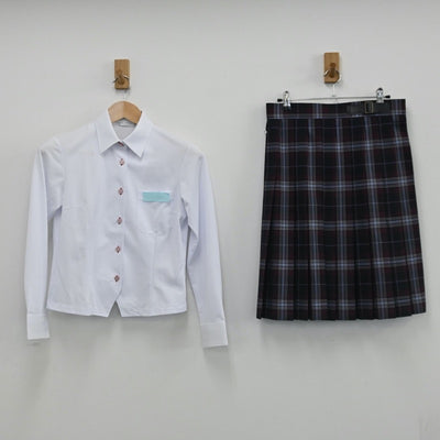 【中古】愛知県 名古屋経済大学市邨高等学校 女子制服 5点（ブレザー・シャツ・スカート）sf002774