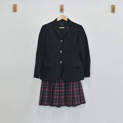 【中古】愛知県 豊田大谷高校 女子制服 3点（ブレザー・ニット・スカート）sf002786