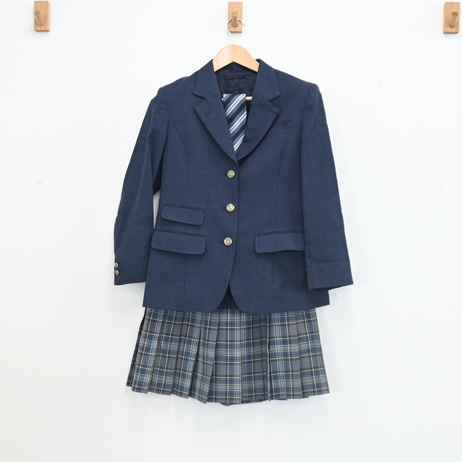 【中古】神奈川県 湘南学院高等学校 女子制服 4点（ブレザー・シャツ・スカート）sf002795