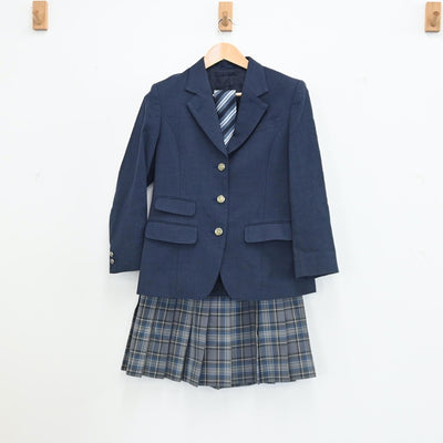 【中古】神奈川県 湘南学院高等学校 女子制服 4点（ブレザー・シャツ・スカート）sf002795