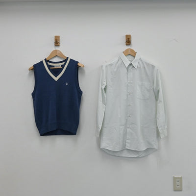 【中古】栃木県 小山第三中学校 男子制服 6点（ブレザー・ニットベスト・シャツ・ズボン・ズボン）sf002813