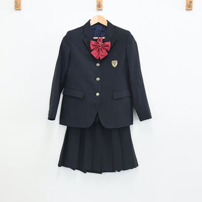 【中古】埼玉県 栄東高等学校 女子制服 7点（ブレザー・ベスト・ニット・スカート・スカート）sf002832