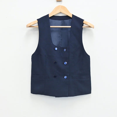 【中古】埼玉県 指扇中学校 女子制服 3点（シャツ・ベスト・スカート）sf002847