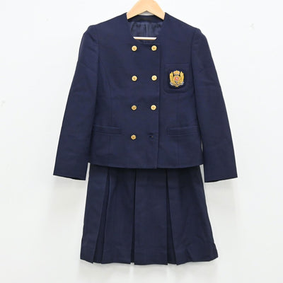 【中古】兵庫県 甲子園学院高等学校 女子制服 7点（ブレザー・シャツ・ベスト・スカート）sf002872