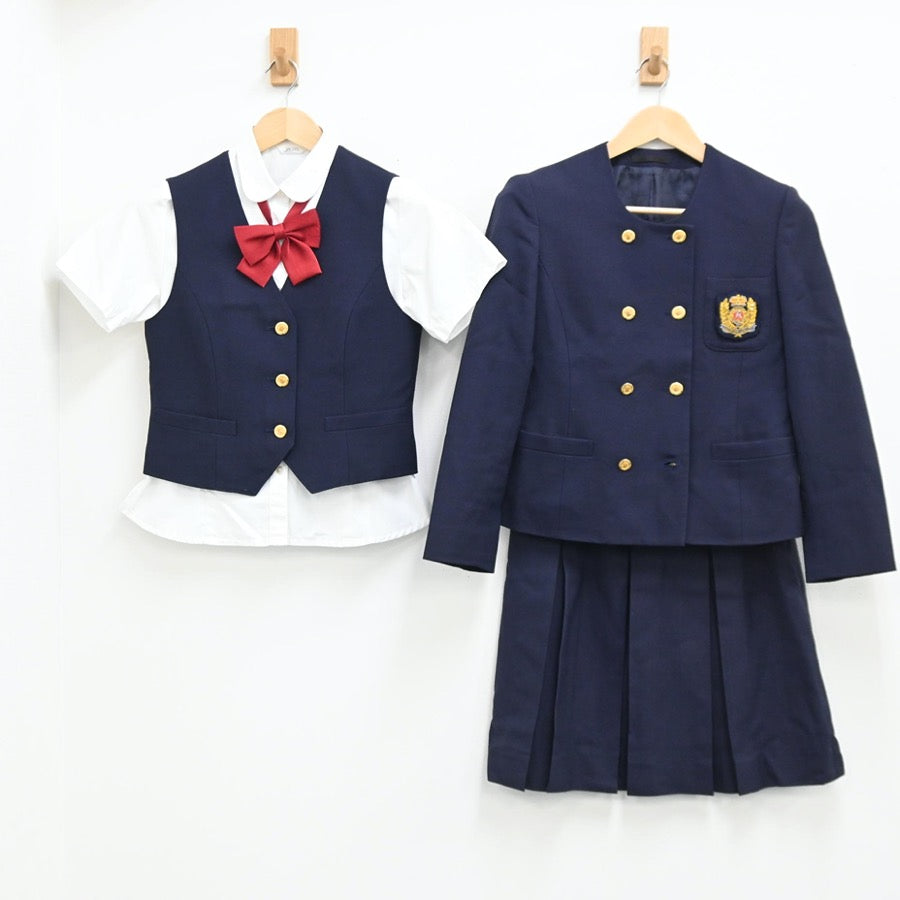 未使用品 非売品 甲子園学院 制服 ファスナートップ 女子中学生 女子