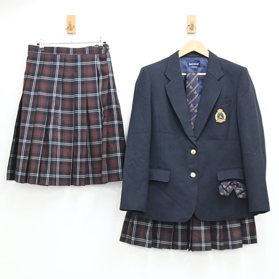 【中古】神奈川県 神奈川県立城郷高等学校 女子制服 7点（ブレザー・スカート）sf002880