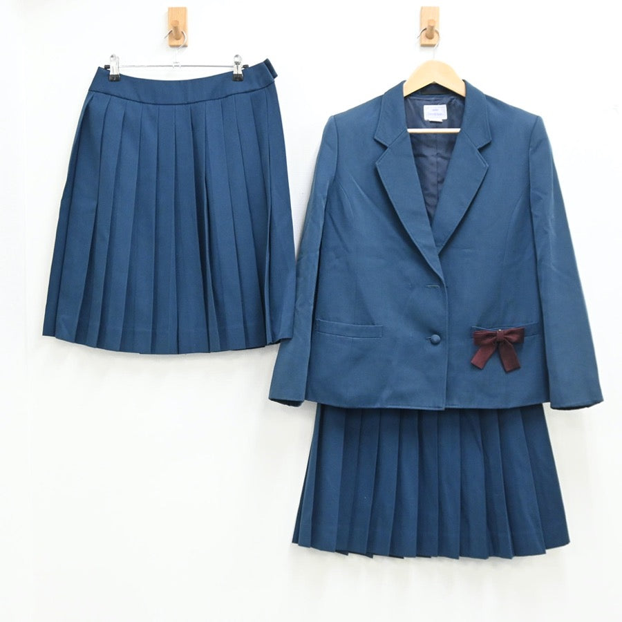 【中古】宮崎県 都城西高等学校 女子制服 3点（ブレザー・スカート・スカート）sf002886