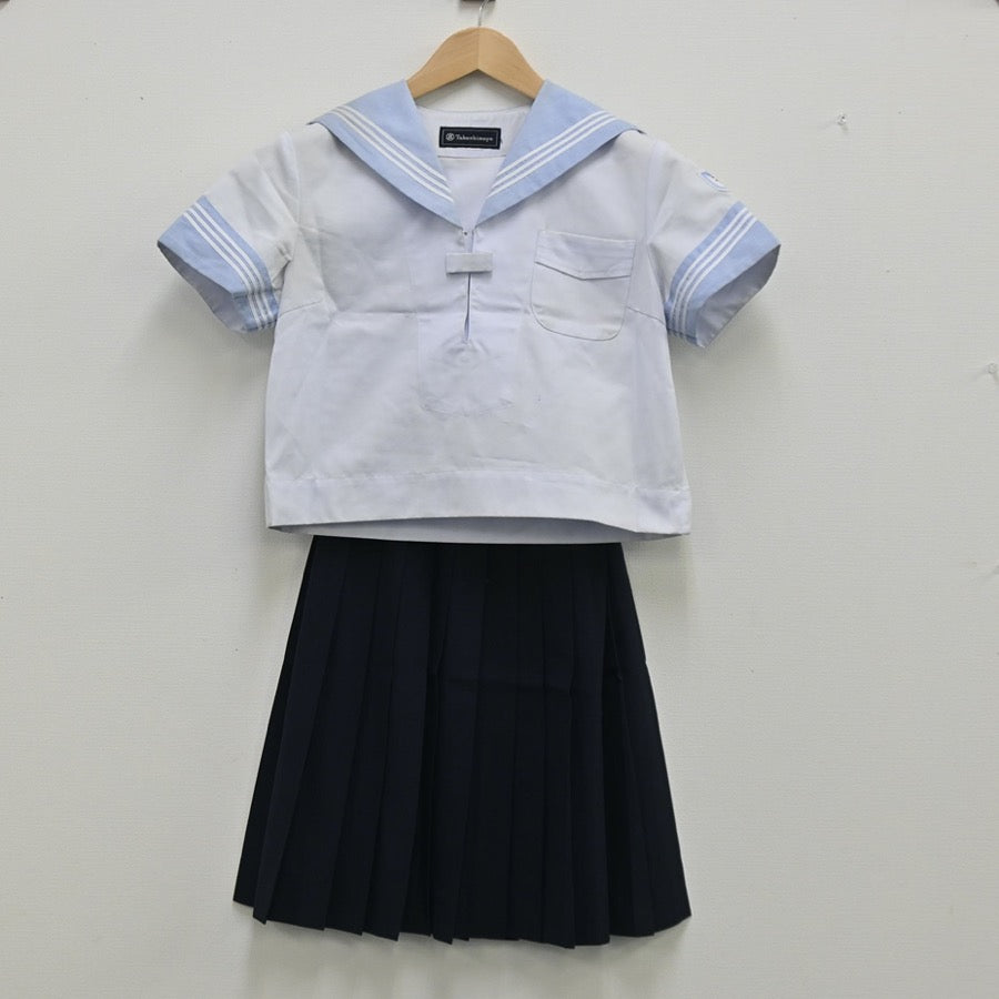 【中古】神奈川県 横浜隼人高校 女子制服 2点（セーラー服・スカート）sf002907