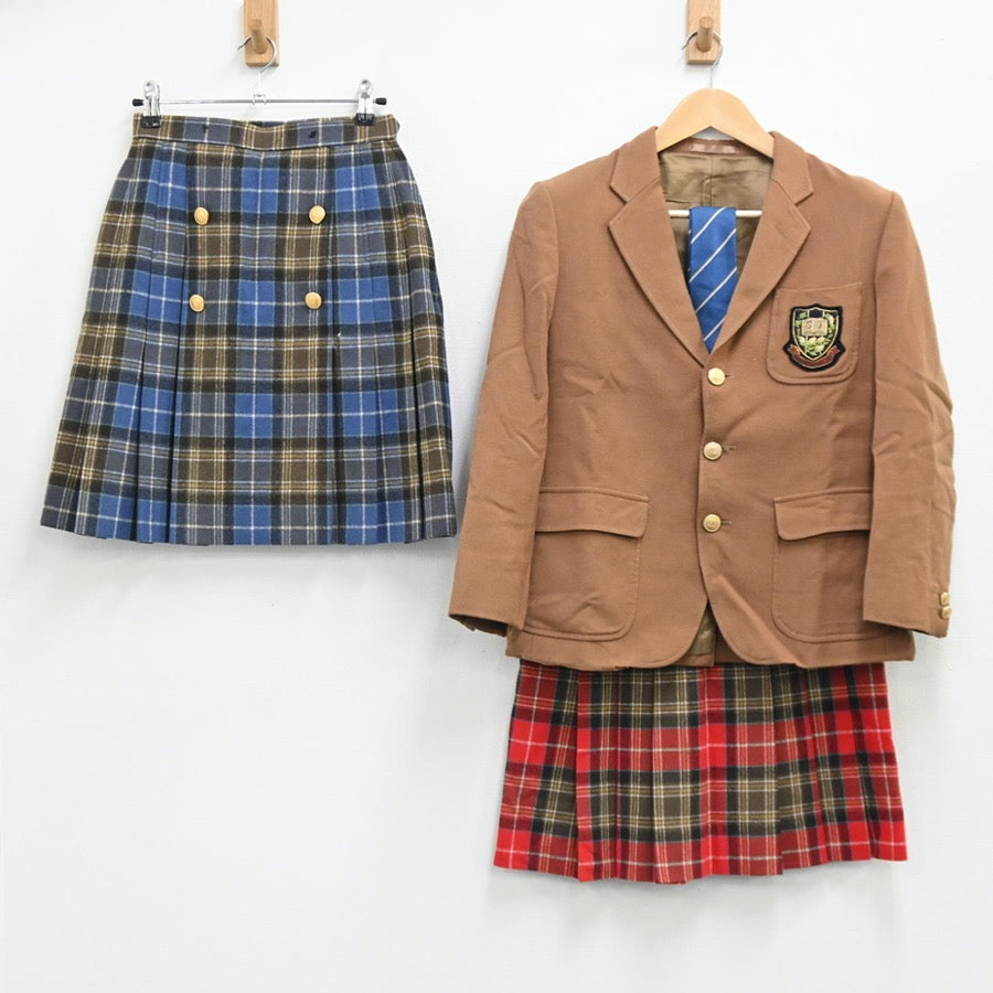 【中古】東京都 品川女子学院 女子制服 4点（ブレザー・スカート・スカート）sf002914