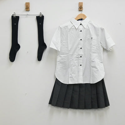 【中古】宮城県 東北生活文化大学高等学校 女子制服 4点（シャツ・スカート）sf002939