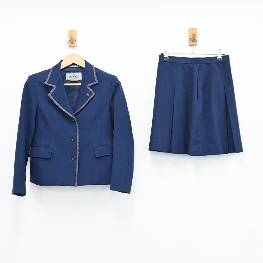 【中古】愛知県 千種高等学校 女子制服 4点（ブレザー・スカート）sf002965