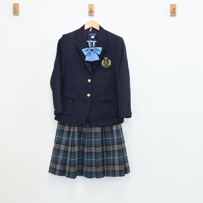 【中古】東京都 国士舘中学校 女子制服 3点（ブレザー・スカート）sf002982