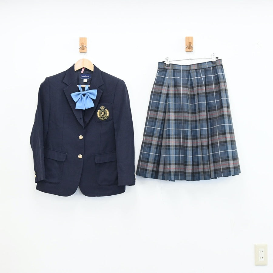 【中古】東京都 国士舘中学校 女子制服 3点（ブレザー・スカート）sf002982