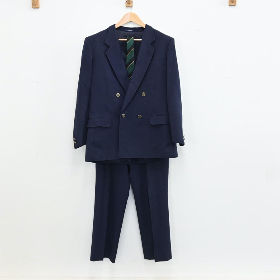【中古】埼玉県 越谷西高等学校 男子制服 4点（ブレザー・ズボン）sf003008