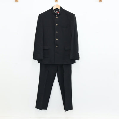 【中古】埼玉県 松伏中学校 男子制服 2点（学ラン・ズボン）sf003014
