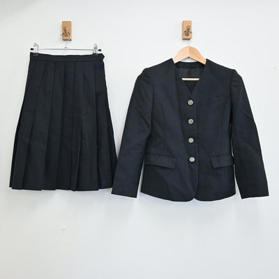 【中古】福岡県 飯塚高等学校 女子制服 2点（ブレザー・スカート）sf003056