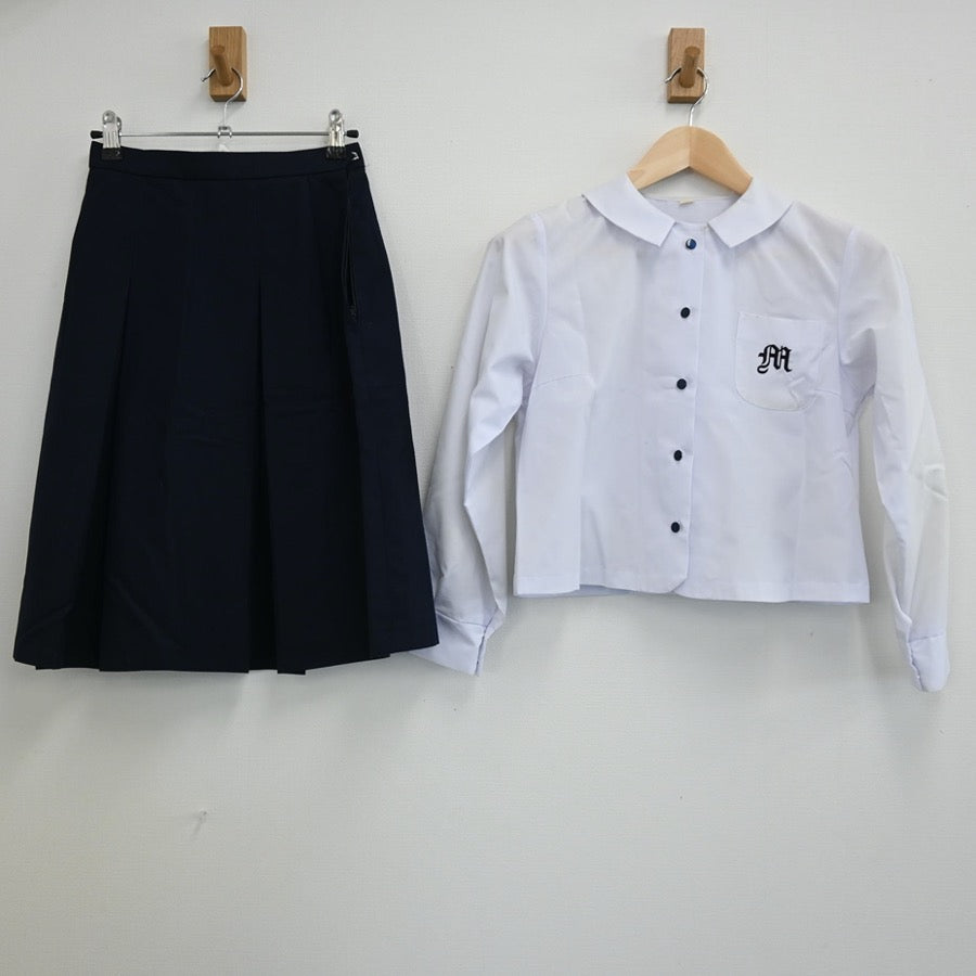 【中古】静岡県 静岡県立浜松南高校 女子制服 2点（シャツ・スカート）sf003064