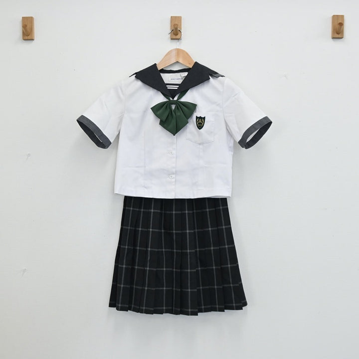 【中古制服】岡山県 山陽学園高等学校 女子制服 3点（セーラー服・スカート）sf003113【リサイクル学生服】 | 中古制服通販パレイド