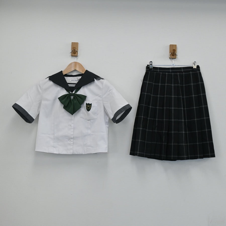 中古制服】岡山県 山陽学園高等学校 女子制服 3点（セーラー服・スカート）sf003113【リサイクル学生服】 | 中古制服通販パレイド